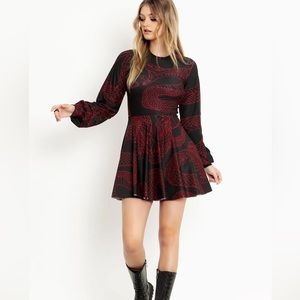 Black Milk Clothing - Venomous Bishop Skater Dress